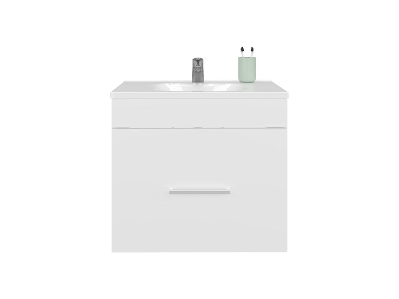  Meuble de salle de bain hatta de 59 cm, blanc  - Conforama C