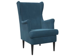 Fauteuil relax manuel VIDAXL  Velours bleu