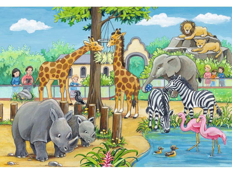  2x24 p - bienvenue au zoo puzzle 07806 - Conforama A