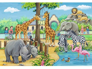 2x24 p - bienvenue au zoo puzzle