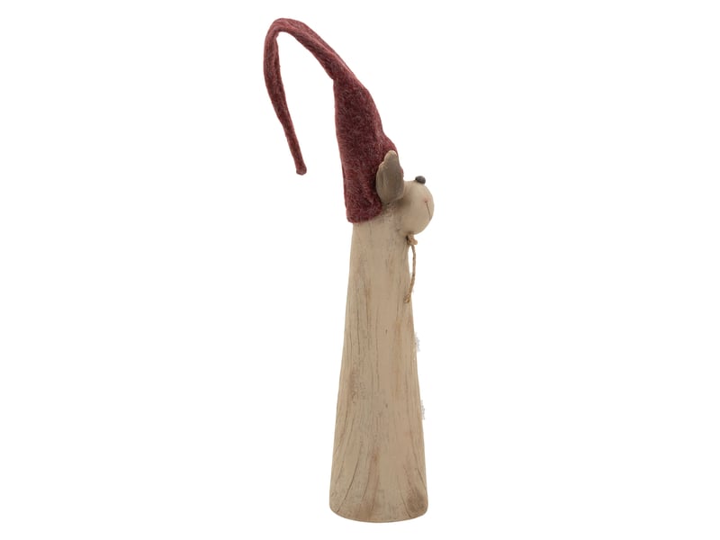 Ecd germany figurine d'élan de noël avec éclairage led, décoration d'intérieur renne avec bonnet, hauteur réglable de 80 cm à 113 cm, fonctionne à piles, statuette décorative en magnésie, marron ECD Germany GmbH - Conforama E