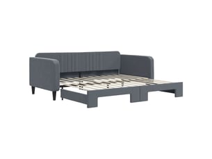 Lit simple 100x200 cm    coloris gris