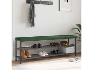 Lot de 4 coussins de banc, coussins d'assise, coussins pour chaisecanapé velours côtelé vert foncé profondeur 35 cm cf52612