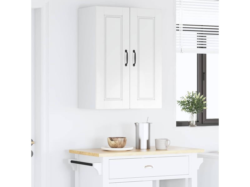  Meuble mural de cuisine, armoire de cuisine blanc brillant 60x31x80cm  - Conforama D