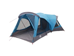 Tente de camping, tente familiale 14 personne bleu