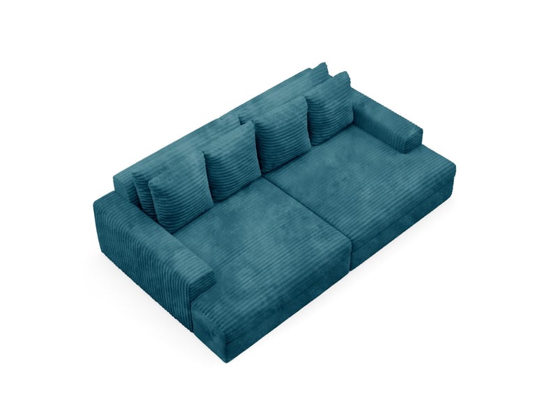  Canapé caldo tilia à confort élevé couleur : tilia turquoise  - Conforama C