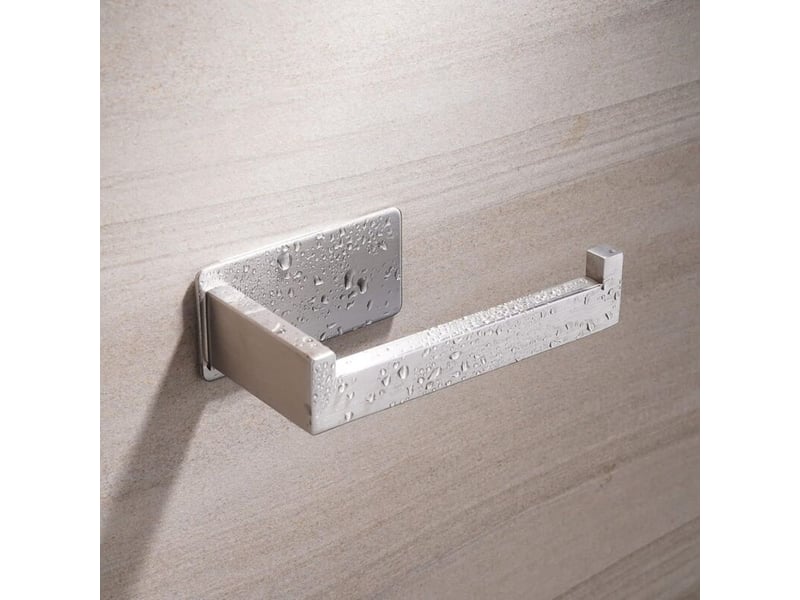 Porte-rouleau de papier toilette sans perçage - autocollant - en acier inoxydable - pour cuisine et salle de bain - Conforama C