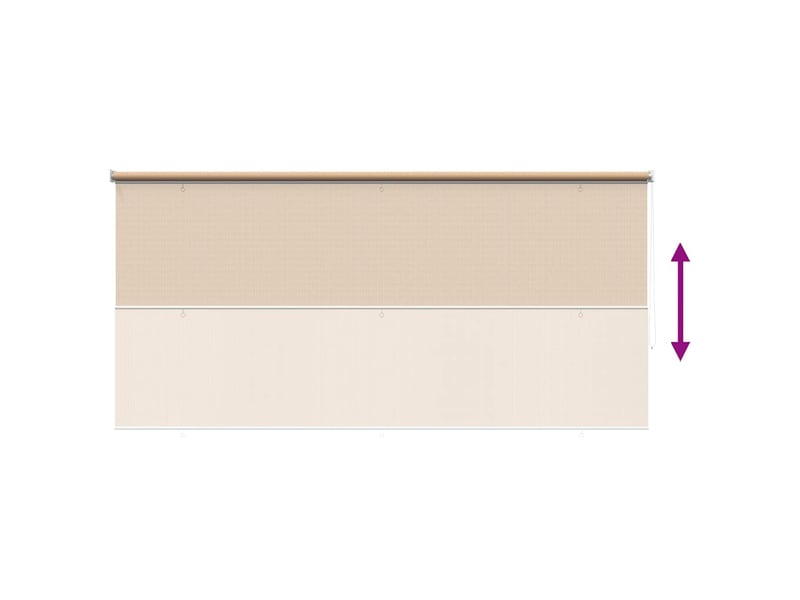  Store enrouleur, store roulant d'extérieur 245 (l) x 140 (h) cm beige cf47389  - Conforama D