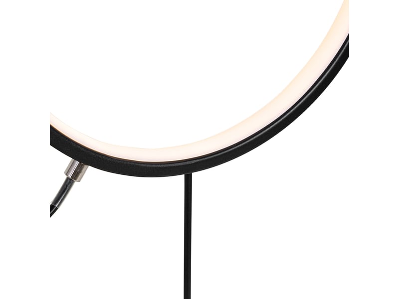  Lot de 2 lampes à piquet noires 60 cm avec led rechargeable et solaire ip65 - adalind  - Conforama C