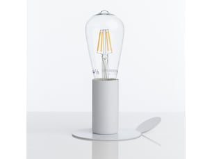 Lampe de table magnétique blanche en métal mat derby