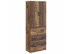 Armoire     <strong></strong> <strong></strong> coloris bois clair largeur 66 cm