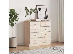 Commode 1 tiroir(s)    <strong></strong> <strong></strong> coloris marron largeur 77 cm