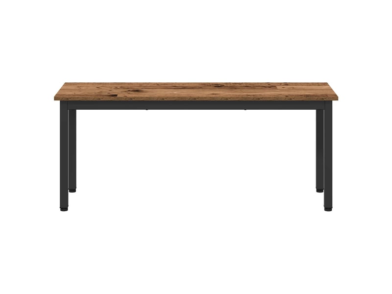 Banc d'entrée, banc d'intérieur bois ancien 110x35x45 cm bois d'ingénierie  - Conforama E