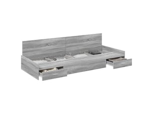 Lit simple 100x200 cm    coloris gris