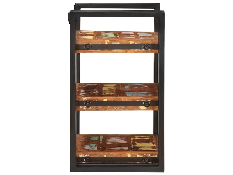  Table de chevet - cabinet de chevet - table de nuit 2 pc marron et noir 38 x 33 x 58 cm  - Conforama D