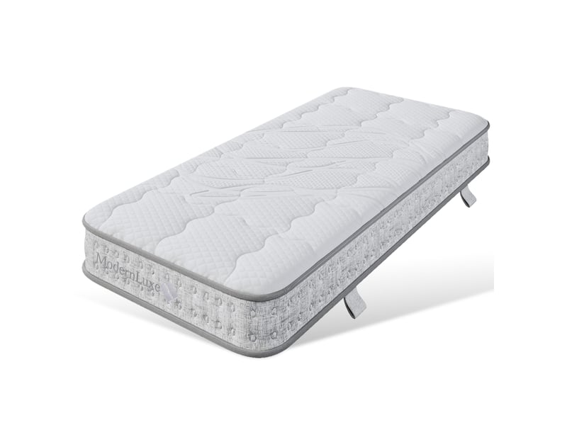 Matelas 90x200 cm à ressorts ensachés et mousse froide, 7 zones, h3, blanc - Conforama A