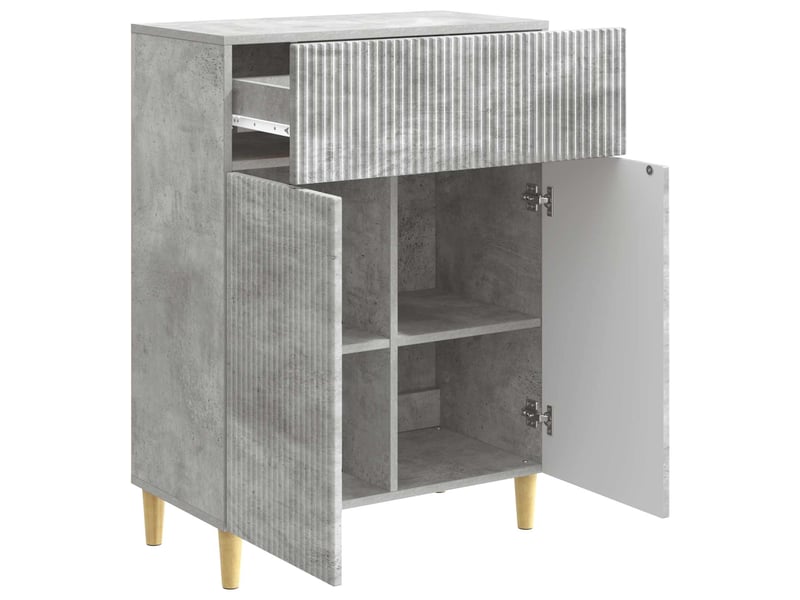  Buffet - bahut - meuble de rangement gris béton 66 x 34,5 x 90 cm bois d'ingénierie  - Conforama E