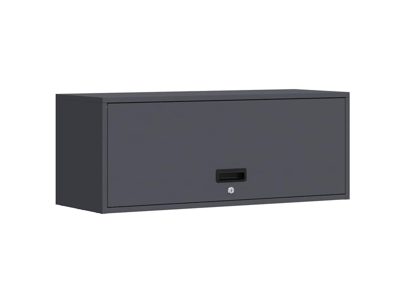  Armoire murale salon, meuble de rangement pour garage anthracite 90 x 33 x 35 cm  - Conforama A