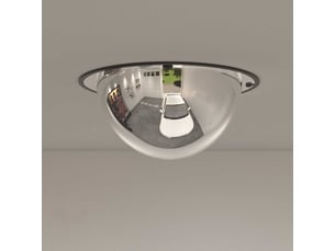 Miroir  à fixer coloris blanc <strong></strong>  <strong></strong> - 30 cm x 30 cm