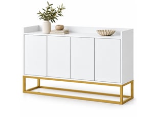 Buffet 4 porte(s)   <strong></strong> <strong></strong> - 120 cm coloris blanc 