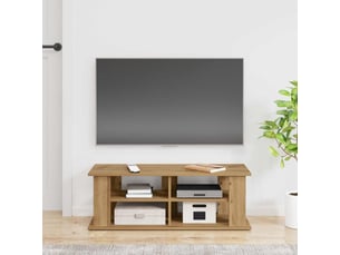 Meuble tv coloris bois clair  <strong></strong>  <strong></strong>