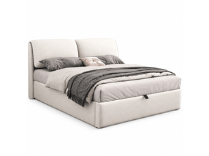 Lit coffre 140x190 cm <strong></strong> <strong></strong> coloris beige