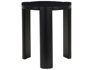 Table d'appoint en bois de manguier massif noire vori