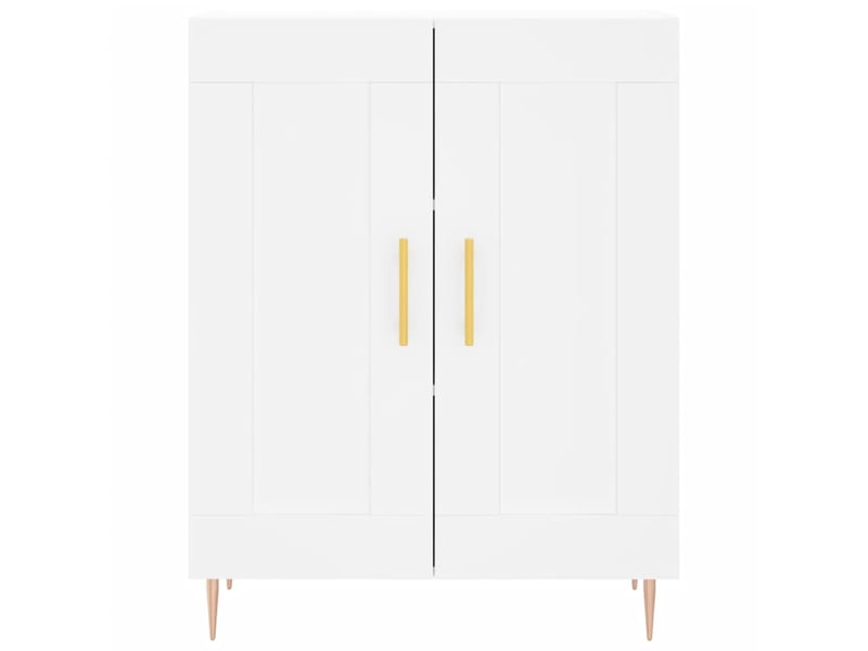 Buffet - bahut - meuble de rangement blanc 69,5x34x90 cm bois d'ingénierie  - Conforama E