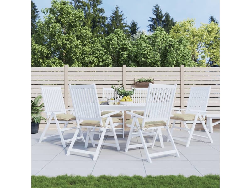  Lot de 6 coussins de palette, coussins de canapé beige 50x50x7 cm tissu oxford cf59745  - Conforama B