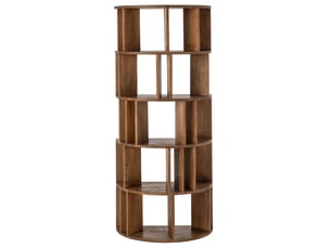 Bibliothèque demi-lune en bois camille 175cm naturel