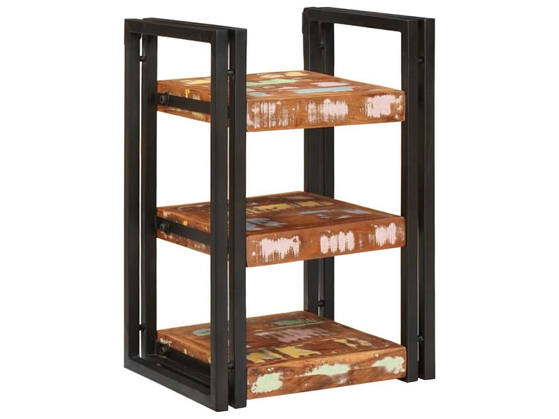  Table de chevet - cabinet de chevet - table de nuit 2 pc marron et noir 38 x 33 x 58 cm  - Conforama B