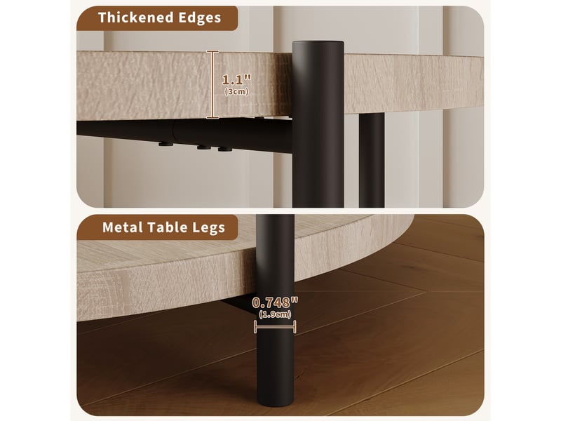  Table basse 2 niveaux bois – style ferme moderne – étagère rangement ouverte – robuste tendance boho – idéale salon, chambre, bureau PHK_33XCTS3J - Conforama D