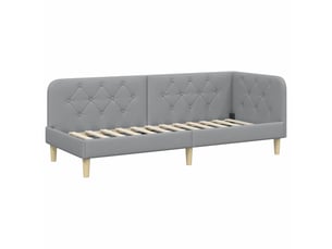 Lit simple 80x200 cm    coloris gris
