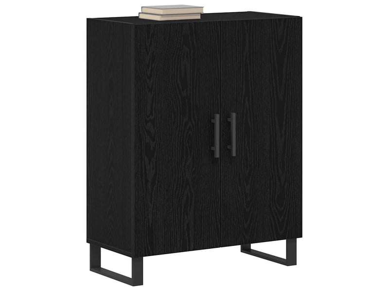  Buffet - bahut - meuble de rangement chêne noir 69,5 x 34 x 90 cm bois d'ingénierie  - Conforama C