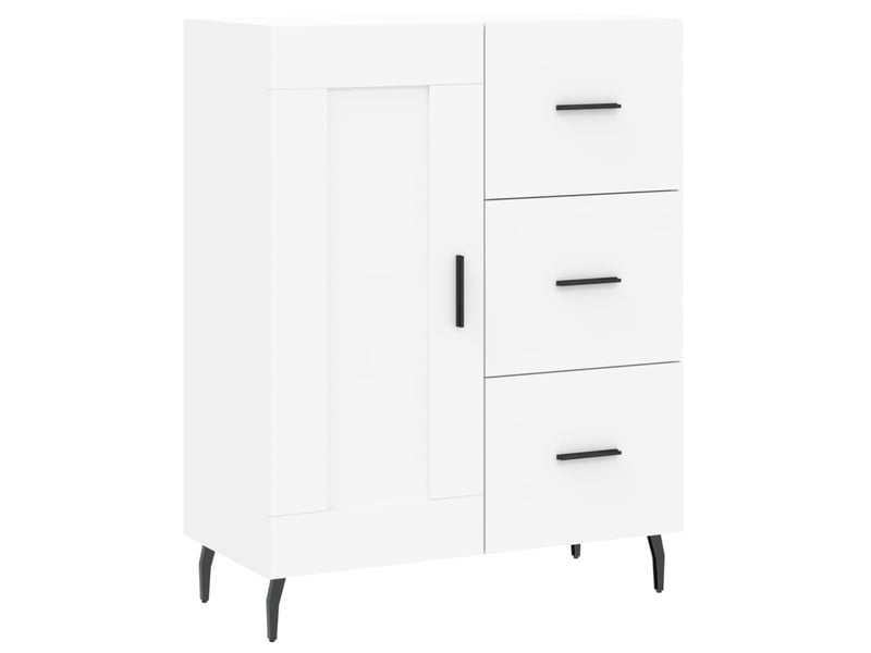  Buffet - bahut - meuble de rangement blanc 69,5x34x90 cm bois d'ingénierie  - Conforama A