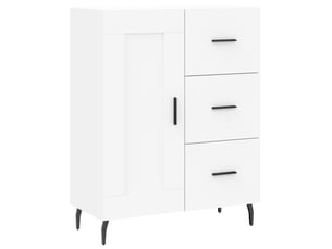 Buffet - bahut - meuble de rangement blanc 69,5x34x90 cm bois d'ingénierie