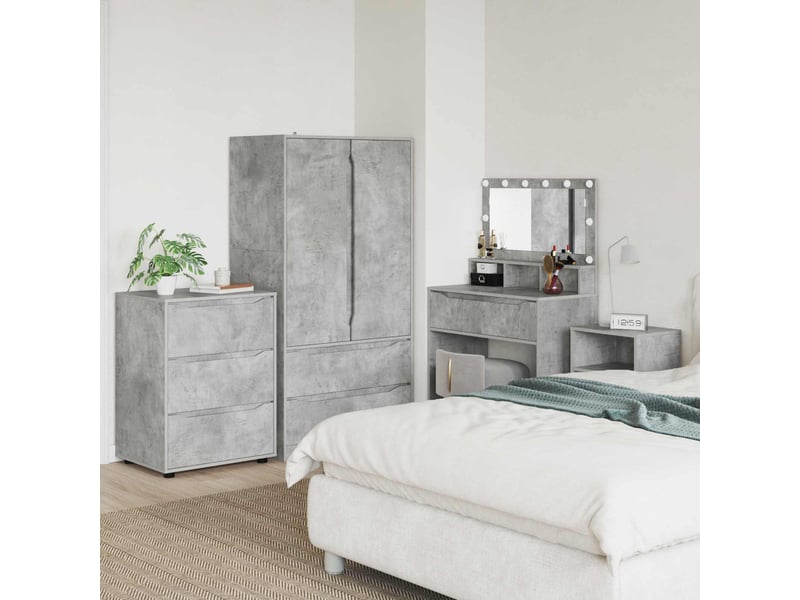  Armoire de rangement, commode de rangement 60 x 48 x 81 cm bois d'ingénierie shl527  - Conforama B