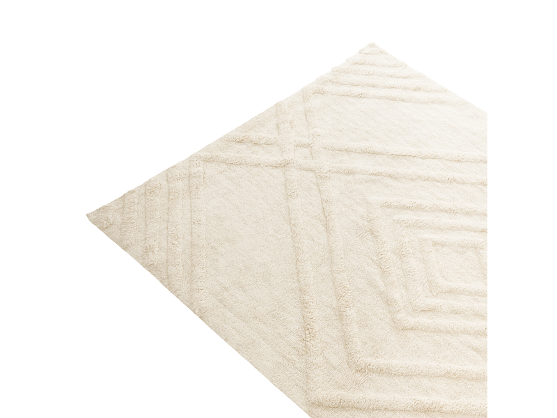  Tapis enfant ziro  beige clair 140 x 200 cm coton  - Conforama D