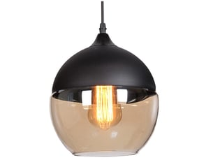 Suspension luminaire en verre, lustre plafonnier moderne minimaliste edison e27