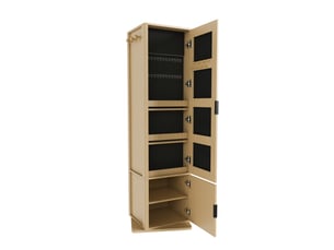 Armoire 2 porte(s) battante 0 tiroir(s) <strong>BEAOK</strong> <strong></strong> coloris bois clair largeur 50 cm