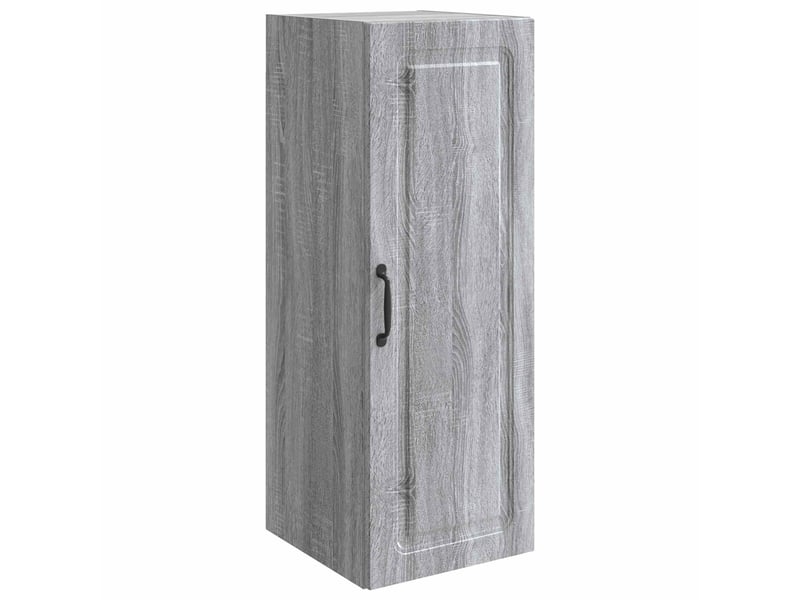 Armoire murale salon 33x34,5x90cm bois d'ingénierie sonoma gris shl595  - Conforama A