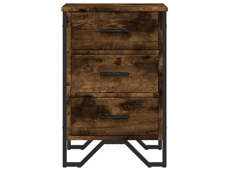  Table de chevet - cabinet de chevet - table de nuit chêne fumé 40x41x60 cm bois d'ingénierie  - Conforama D