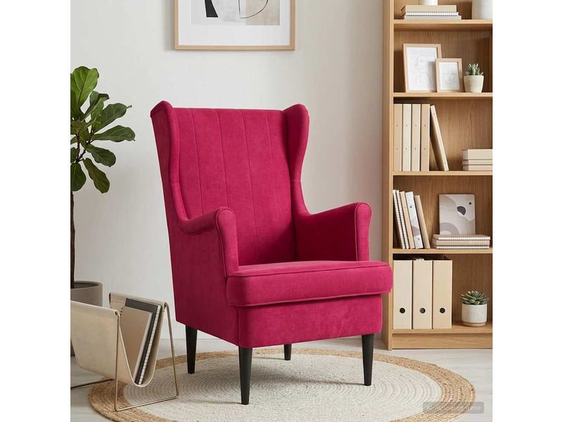 Vidaxl fauteuil bordeaux velours - Conforama B