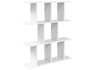 Étagère murale, étagère suspendue blanc 80 x 20 x 96 cm bois d'ingénierie cf42048