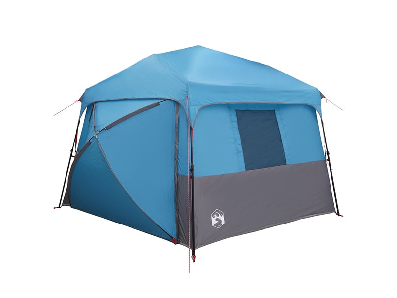 Tente instantanée camping avec auvent 12 personnes et système de libération rapide shl9337 - Conforama A