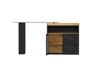 Buffet 1 porte(s)  2 tiroir(s)   - 204 cm coloris noir 