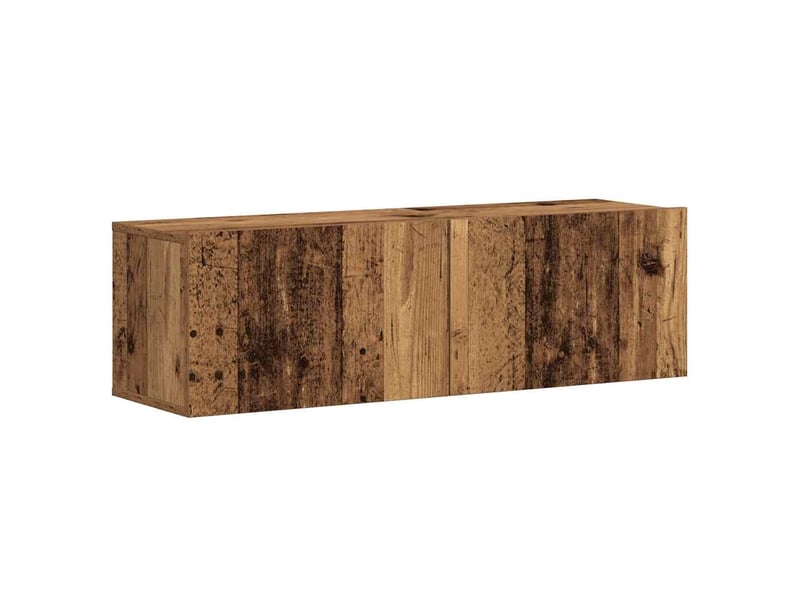  Meubles tv - banc tv - meuble de rangement muraux 3 pcs vieux bois bois d'ingénierie  - Conforama D