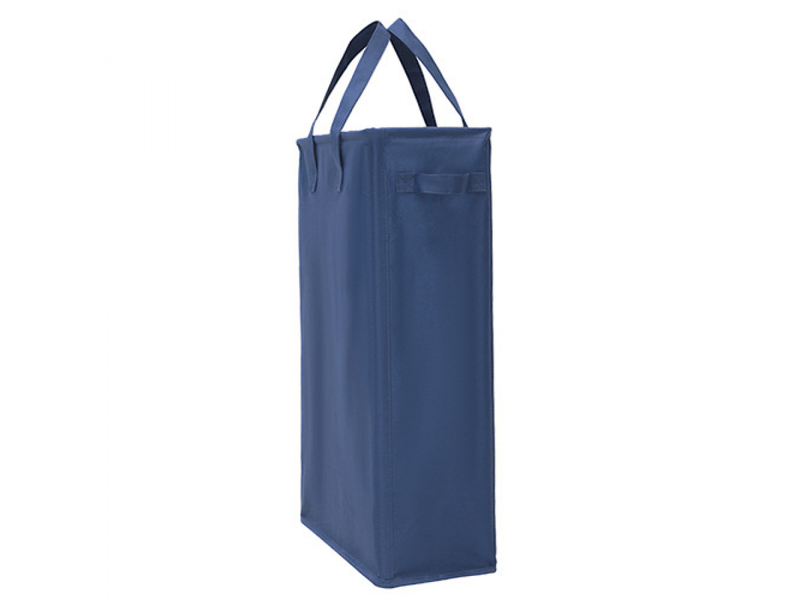 Paniers à linge avec poignées bleu foncé panier à linge pliable mince sac à linge en tissu oxford rectangulaire paniers sac de rangement - Conforama A