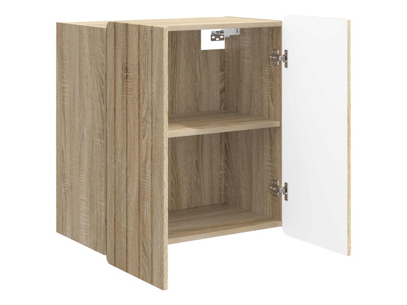  Armoire murale salon, meuble de rangement chêne sonoma 59 x 31 x 64 cm bois d'ingénierie  - Conforama C