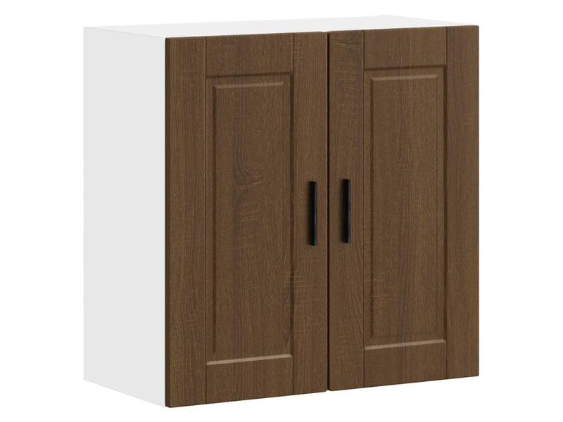 Armoire murale de cuisine porto chêne marron bois d'ingénierie shl3473 - Conforama B